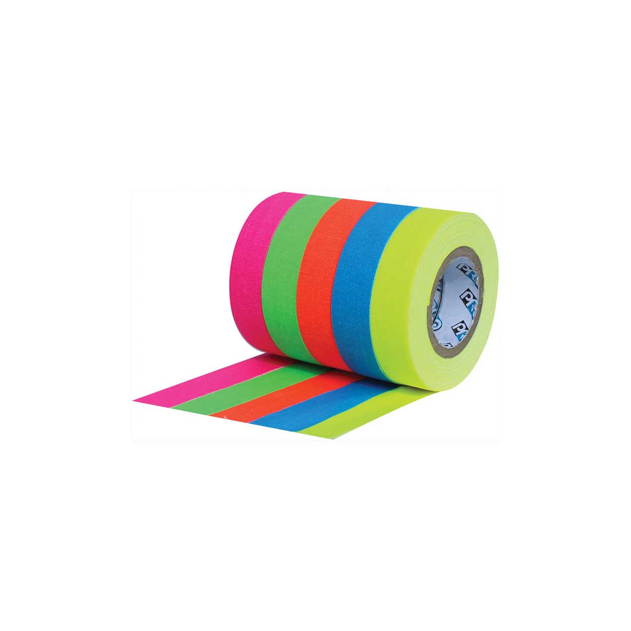 Pro Tapes 001UPCSPIKE6MFL Pro Pocket Spike Tape 1/2 In x 6 Yards - 5 Stack in Fluorescent Blue/Green/Orange/Pink/Yellow