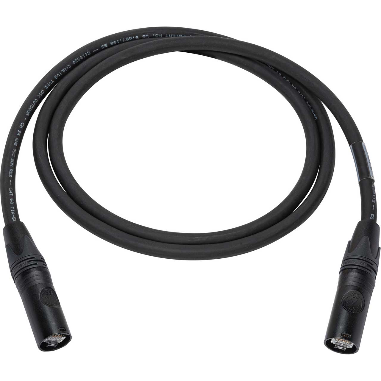 Laird Super Tough Shielded Cat6A Cable with etherCON RJ45 Locking Connector System - 25 Foot